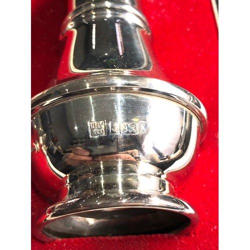 23 - Boxed silver cruet set