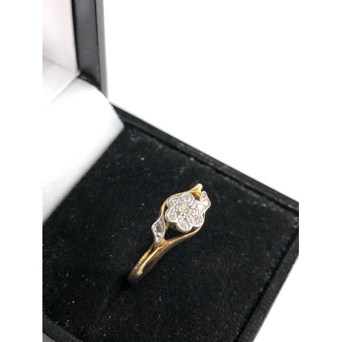 67 - Art deco 18ct gold diamond ring weight 2.2g