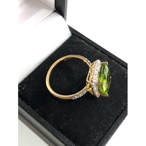 71 - 9ct gold stone set ring weight 3.2g