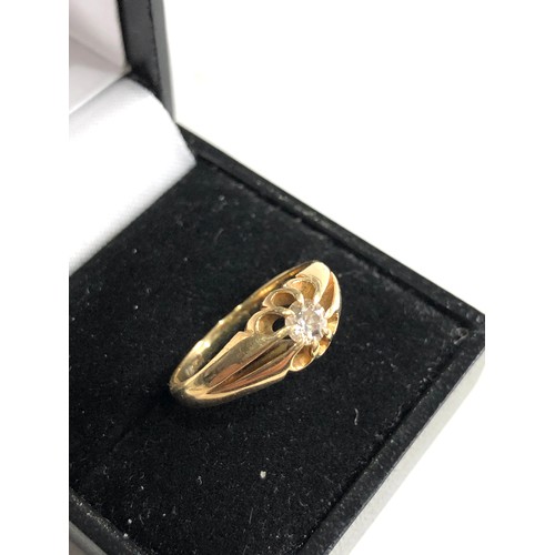 80 - 18ct gold diamond ring 0.25ct diamond weight 3.8g