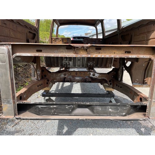 99B - VW Bay Window Camper 1972 T2 (Crossover Model), Comes on a rolling dolly ready to transport. This is... 
