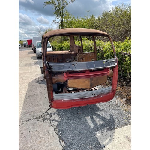 99B - VW Bay Window Camper 1972 T2 (Crossover Model), Comes on a rolling dolly ready to transport. This is... 