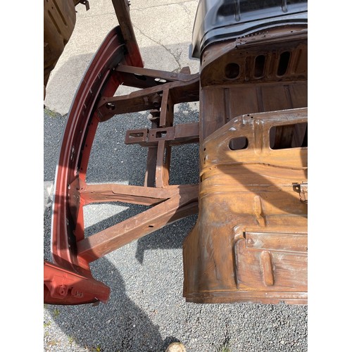 99B - VW Bay Window Camper 1972 T2 (Crossover Model), Comes on a rolling dolly ready to transport. This is... 