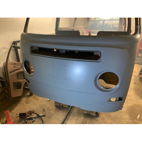 99B - VW Bay Window Camper 1972 T2 (Crossover Model), Comes on a rolling dolly ready to transport. This is... 