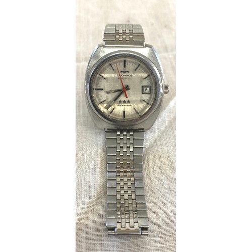 Gents vintage Technos Hibeatron watch, untested