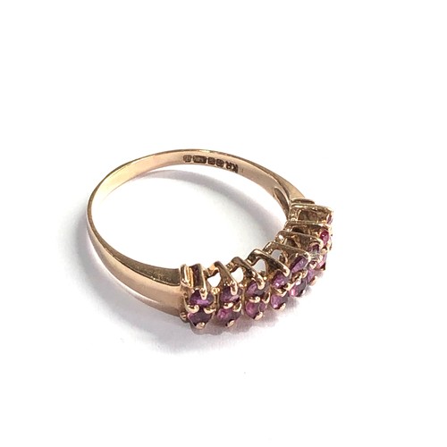 77 - 9ct gold Amethyst  ring weight 2.8g