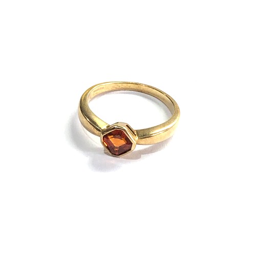 80 - 9ct gold citrine ring weight 2.5g