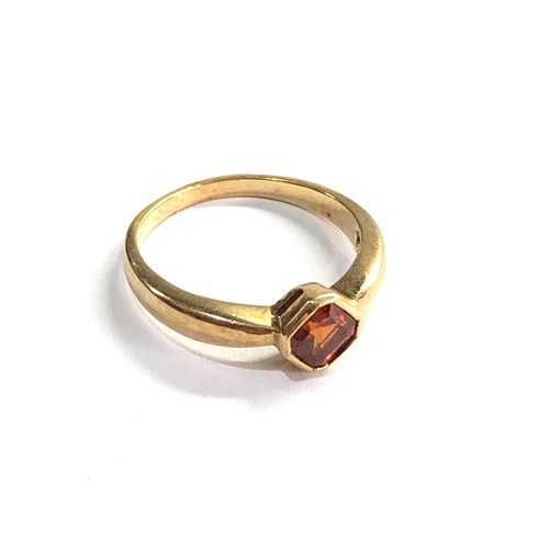 80 - 9ct gold citrine ring weight 2.5g