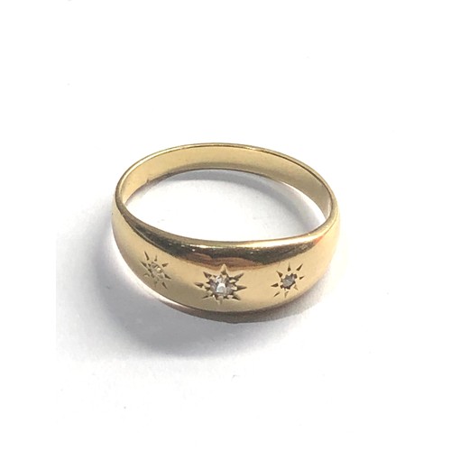 108 - Antique 18ct gold  & diamond ring weight 3.6g