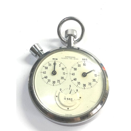 479 - Vintage Junghans process time meter pocket watch in working order no warranty given