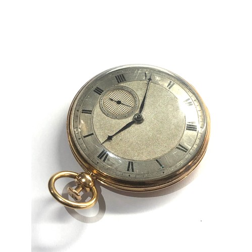 481 - Fine Antique 18ct gold silver dial quarter repeating pocket watch case measures approx 52mm dia weig... 