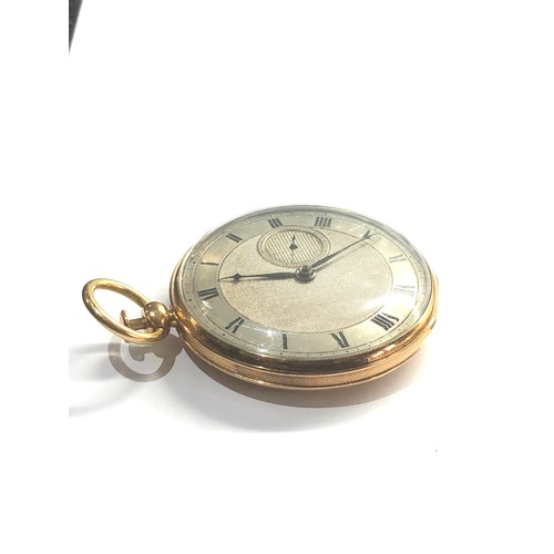 481 - Fine Antique 18ct gold silver dial quarter repeating pocket watch case measures approx 52mm dia weig... 