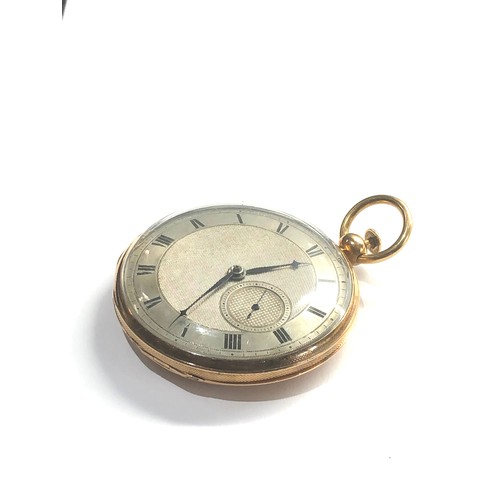 481 - Fine Antique 18ct gold silver dial quarter repeating pocket watch case measures approx 52mm dia weig... 