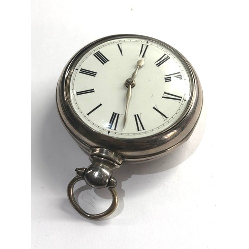 486 - Fine antique silver pair case fusee verge pocket watch by Ja,s Gilbert Lichfield good clean working ... 