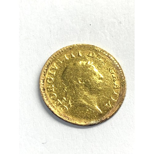 508 - 1808 George III Third Gold Guinea weight 2.9g