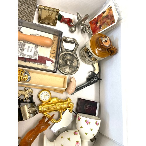 171 - Selection of items to include lighters, china, swaroski etc