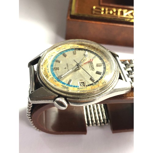 462 - Vintage Boxed Seiko world time automatic Gents wristwatch 6117-6019 the watch is in working order bu... 