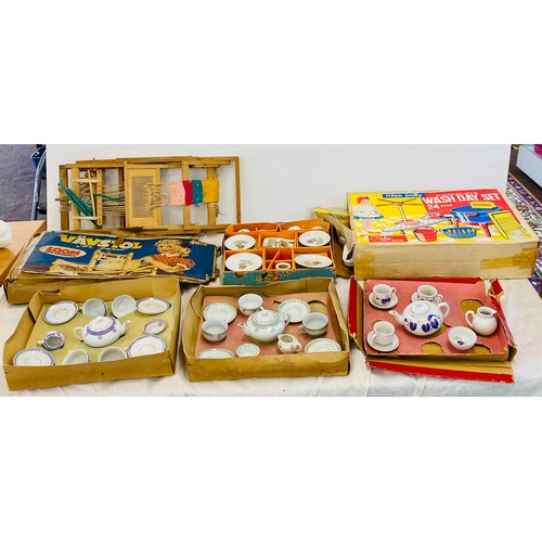 246 - Vintage toys and miniature tea sets