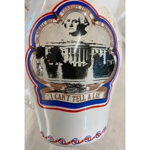 112 - Pair of ex American presidents jugs