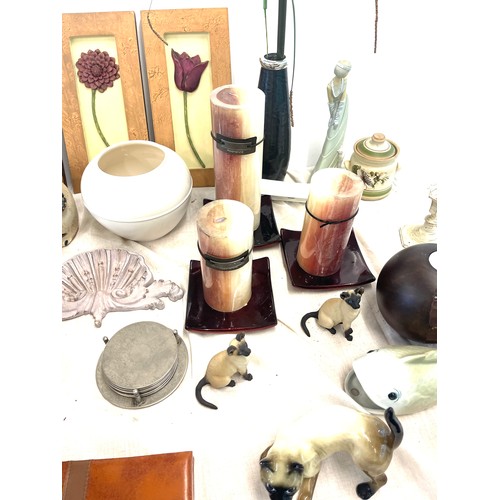 251 - Large selection of miscellaneous items to include candles, gaming companion set