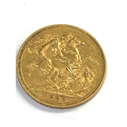 515 - Victorian 1888  Jubilee Head Sovereign looks like part of S above date please see images