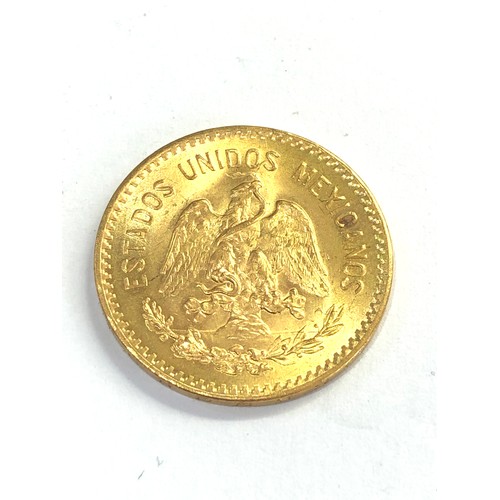 517 - 1959 Mexico Diez 10 Pesos 8.33g .900 Gold Estados Unidos Hidalgo Coin