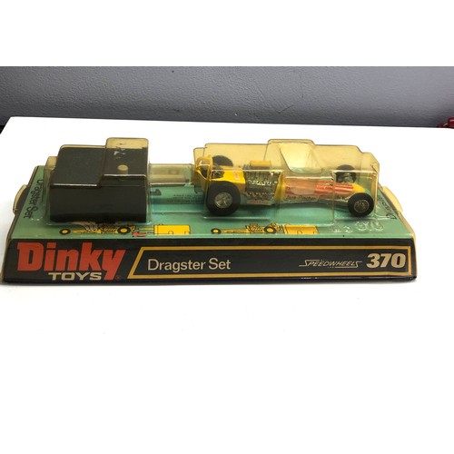 559 - Dinky 370 Dragster Set in window box