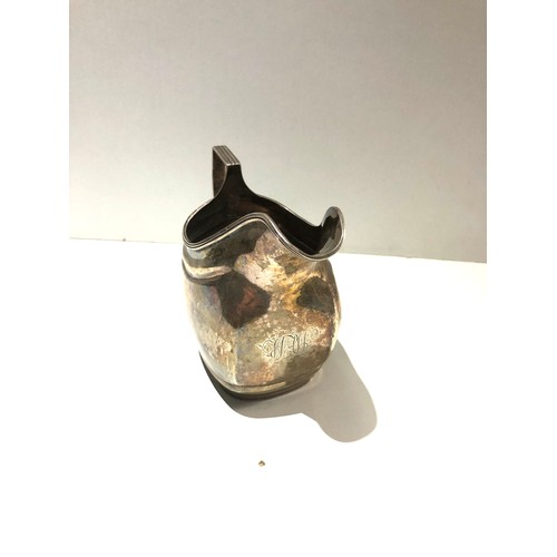 5 - Georgian silver milk / cream jug  weight 137g