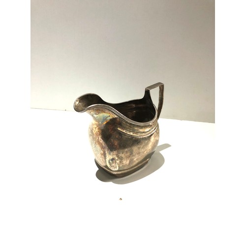 5 - Georgian silver milk / cream jug  weight 137g