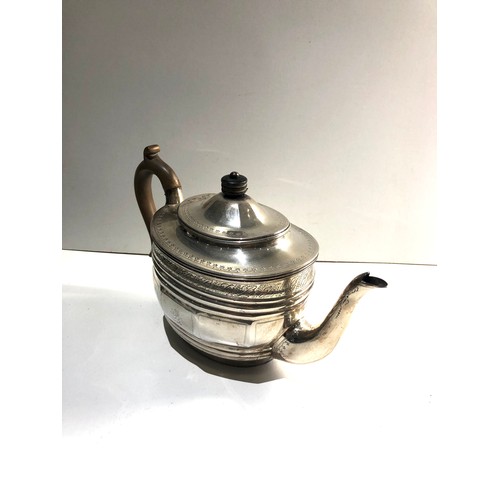 9 - Victorian silver teapot London silver hallmarks weight 516g