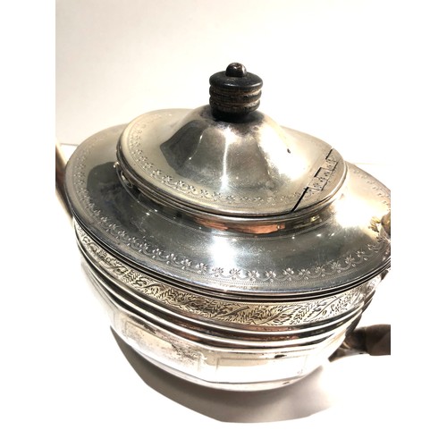 9 - Victorian silver teapot London silver hallmarks weight 516g