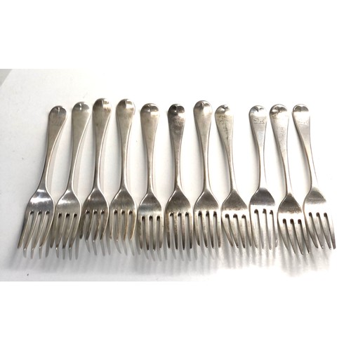 15 - Selection of georgian silver forks weight 422g