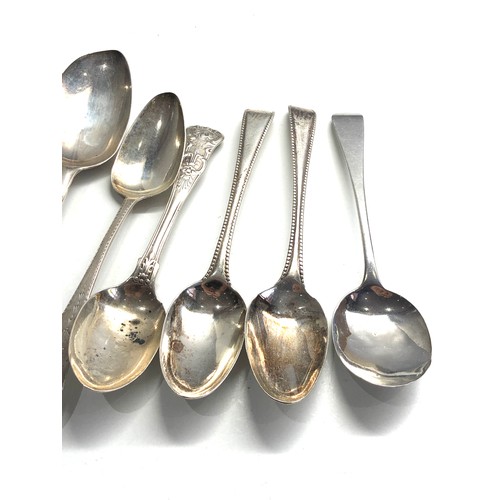 16 - Selection of georgian and later silver table spoons weight 362g