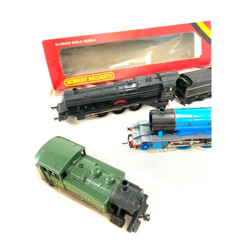 496 - Tri-ang princess Elizebeth 46201, Hornby train 3317, Lima Great wester 148, Lima 44687, Kit master g... 