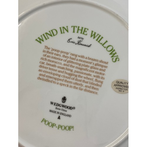 38 - Set of 12 Wedgwood Wind in the Willows collectors plates, all in good overall condition