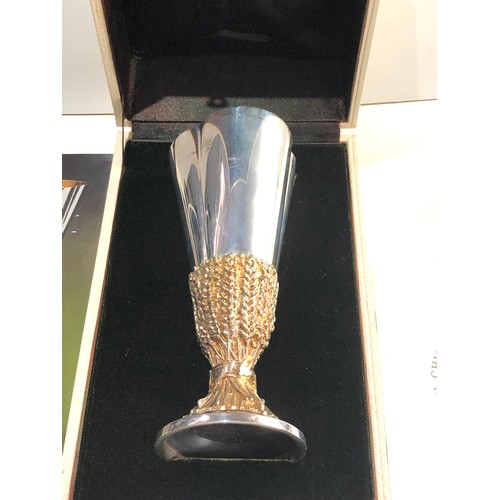 28 - Fine Boxed Aurum silver goblet limited edition No 244 of 600 weight 320g measures approx 16.5cm