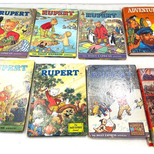 104 - Selection of Star Trek and Rupert Bear vintage annuals etc