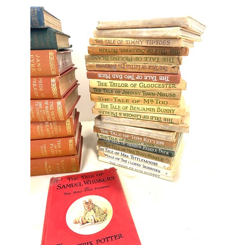 89 - Large selection of vintage books to include Beatrix Potter, Jane eyer