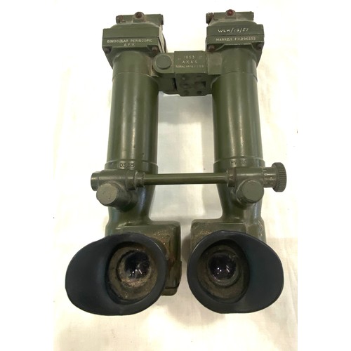 164 - Pair of 1953 Periscopic A.F.V Binoculars, one reflective mirror damaged