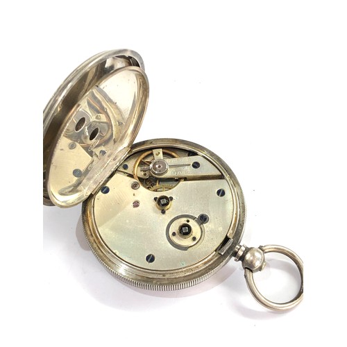 472 - Silver pocket watch spares or repair