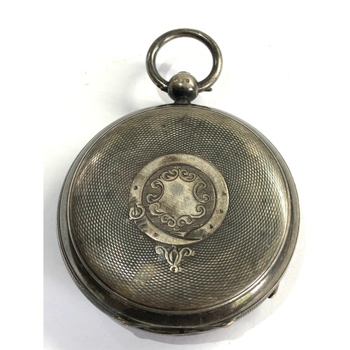 475 - Silver fusee pocket watch spares or repair