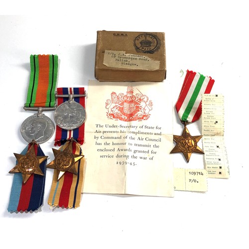 553 - ww2 boxed R.A.F officers medal group