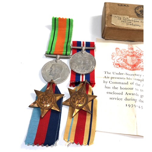 553 - ww2 boxed R.A.F officers medal group