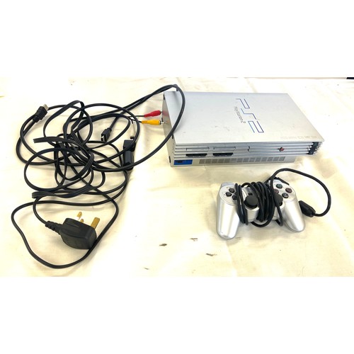 314 - Sony PlayStation 2 PS2 Plus Controller And Leads, untested