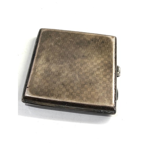 51 - Silver cigarette case weight 130g