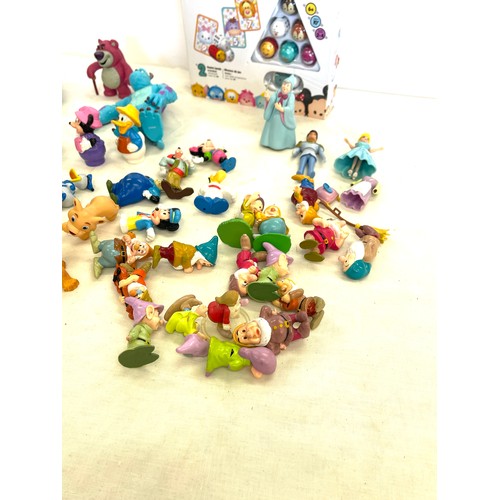 74 - Disney toy figures to include Dwarfs, Shrek, Rapunzel, cinderella, monsters, Paw patrol, Lion King, ... 