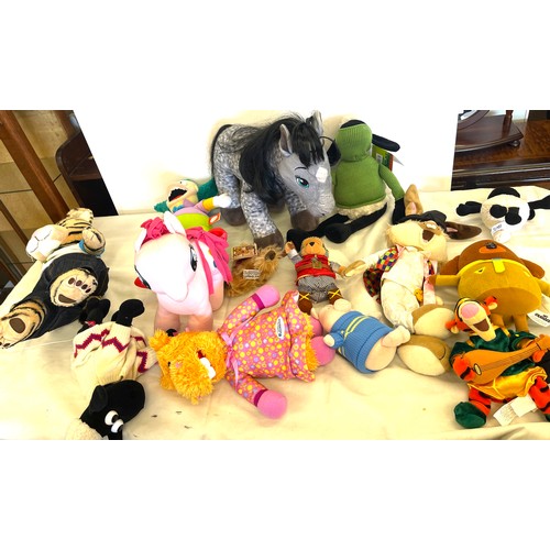 237 - Selection soft toys to include My Little Pony, Shaun the sheep etc