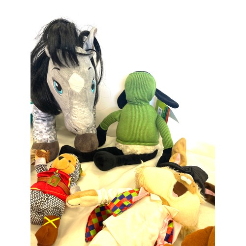 237 - Selection soft toys to include My Little Pony, Shaun the sheep etc