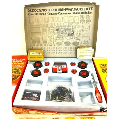 278 - Vintage Meccano Super Highway Multikit, with instructions, stickers, appears to be complete