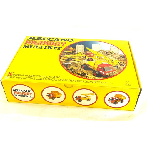 189 - New in box 1974 Meccano Highway Multikit Instructions, stickers